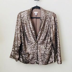 💥CHICO’S ALL OVER SEQUINED BLAZER💥